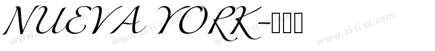 NUEVA YORK字体转换